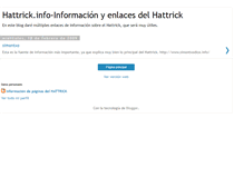 Tablet Screenshot of hattrickinfo.blogspot.com