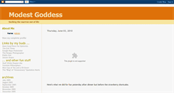 Desktop Screenshot of modestgoddess.blogspot.com