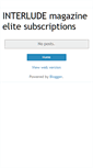 Mobile Screenshot of interludesubscriptions.blogspot.com