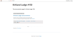 Desktop Screenshot of kirklandblog.blogspot.com