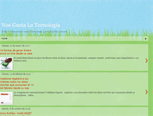 Tablet Screenshot of nosgustalatecnologia.blogspot.com