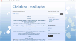 Desktop Screenshot of christianomeditacoes.blogspot.com