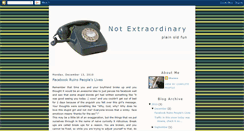 Desktop Screenshot of notextraordinary.blogspot.com
