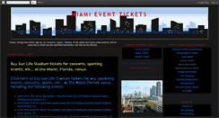 Desktop Screenshot of miamieventtickets.blogspot.com