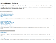 Tablet Screenshot of miamieventtickets.blogspot.com