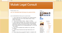 Desktop Screenshot of mubaklegalconsult.blogspot.com