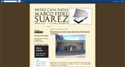 Desktop Screenshot of museomarcofidelsuarez.blogspot.com