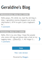 Mobile Screenshot of geraldine-mylife.blogspot.com