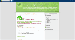 Desktop Screenshot of ecohouseprogress.blogspot.com