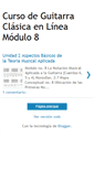 Mobile Screenshot of cursodeguitarraclasicaenlineamodulo8.blogspot.com