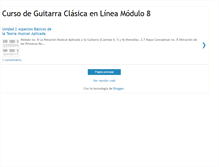 Tablet Screenshot of cursodeguitarraclasicaenlineamodulo8.blogspot.com