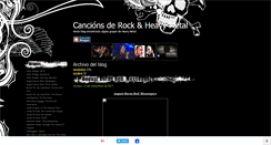 Desktop Screenshot of cancionesdemetal.blogspot.com