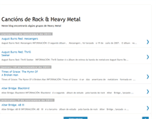 Tablet Screenshot of cancionesdemetal.blogspot.com