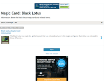Tablet Screenshot of magiccardblacklotus.blogspot.com