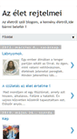 Mobile Screenshot of eletrejtelmei.blogspot.com
