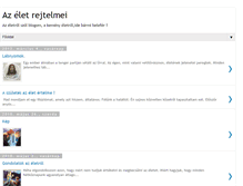Tablet Screenshot of eletrejtelmei.blogspot.com