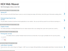 Tablet Screenshot of hchwebweaver.blogspot.com