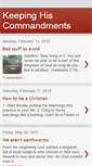 Mobile Screenshot of keepinghiscommandments.blogspot.com