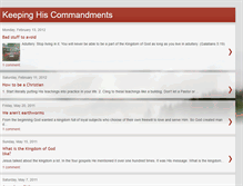 Tablet Screenshot of keepinghiscommandments.blogspot.com