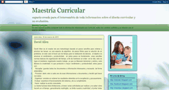 Desktop Screenshot of maestriacurricular.blogspot.com