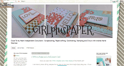 Desktop Screenshot of girlpluspaper.blogspot.com