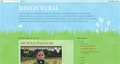 Desktop Screenshot of misionrual.blogspot.com