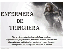 Tablet Screenshot of enfermeradetrinchera.blogspot.com