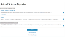 Tablet Screenshot of animalsciencereporter.blogspot.com