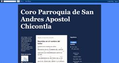 Desktop Screenshot of coroparroquiasanandresapostolchicontl.blogspot.com