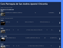 Tablet Screenshot of coroparroquiasanandresapostolchicontl.blogspot.com