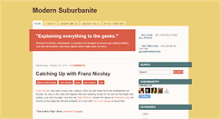 Desktop Screenshot of modernsuburbanite.blogspot.com