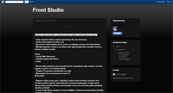 Desktop Screenshot of front-studio.blogspot.com