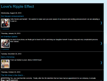 Tablet Screenshot of lovesrippleeffect.blogspot.com