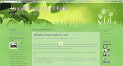 Desktop Screenshot of anaadiyoga.blogspot.com