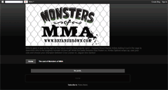 Desktop Screenshot of monstersofmma.blogspot.com