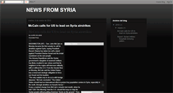 Desktop Screenshot of newsfromsiria.blogspot.com