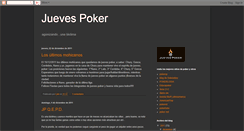 Desktop Screenshot of losjuevespoker.blogspot.com
