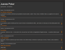 Tablet Screenshot of losjuevespoker.blogspot.com