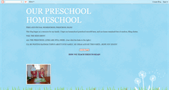 Desktop Screenshot of ourpreschoolhomeschool.blogspot.com