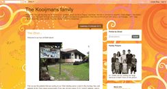 Desktop Screenshot of kooijmansfamily.blogspot.com