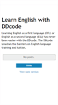 Mobile Screenshot of english-ddcode.blogspot.com