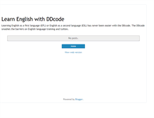 Tablet Screenshot of english-ddcode.blogspot.com