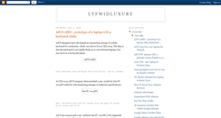 Desktop Screenshot of lyfwidluxury.blogspot.com