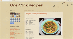 Desktop Screenshot of oneclickrecipes.blogspot.com