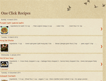 Tablet Screenshot of oneclickrecipes.blogspot.com