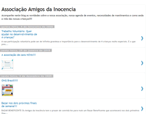 Tablet Screenshot of amigosdainocencia.blogspot.com