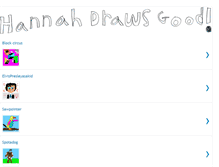 Tablet Screenshot of hannahdraws.blogspot.com