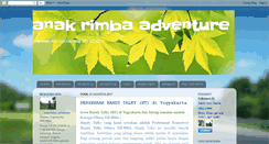 Desktop Screenshot of anakrimba-adventure.blogspot.com