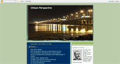 Desktop Screenshot of citizenperspective.blogspot.com