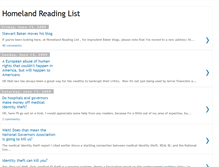 Tablet Screenshot of homelandreadinglist.blogspot.com